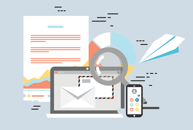 An illustration showing an email on a laptop, symbolizing tips for creating effective email newsletters.