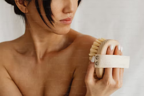 Dry Body Brushing for Soft Skin