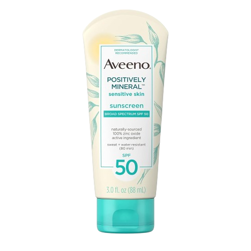 Aveeno Positively Mineral Sensitive Skin Sunscreen SPF 50