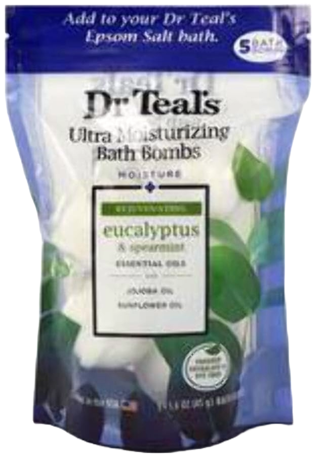 Dr Teal's Eucalyptus & Spearmint Foaming Bath Bombs