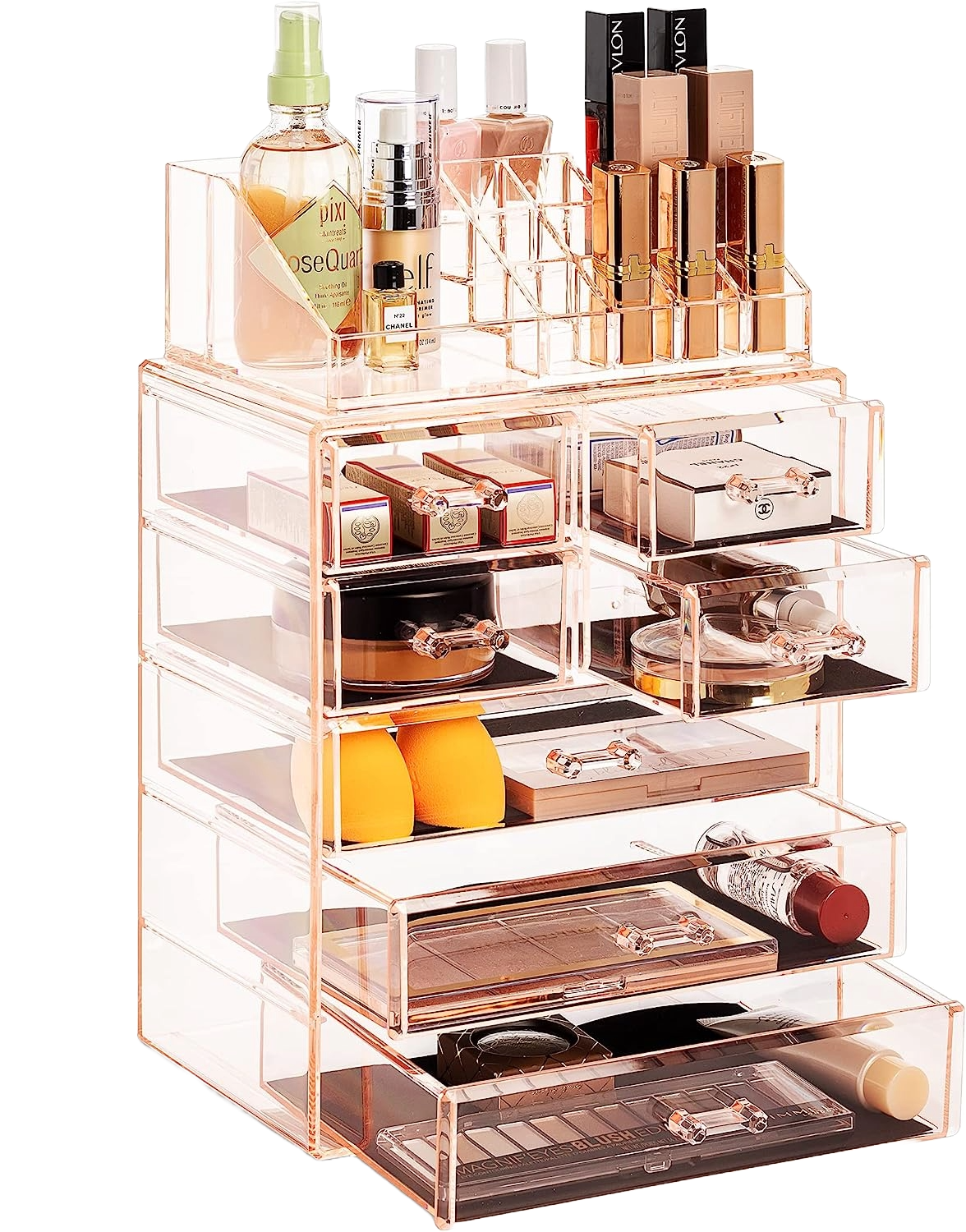 Sorbus Acrylic Cosmetic and Jewelry Storage Case