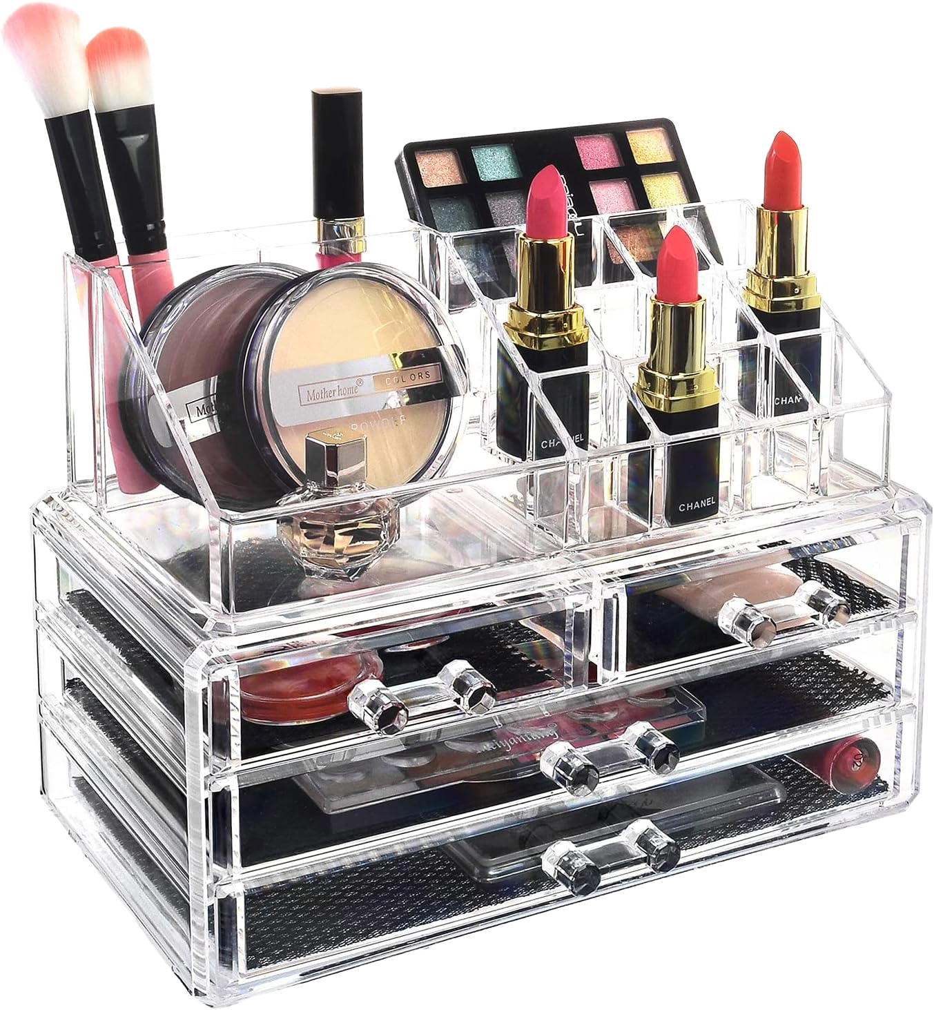 Ikee Design Acrylic Jewelry and Cosmetic Storage Display Boxes