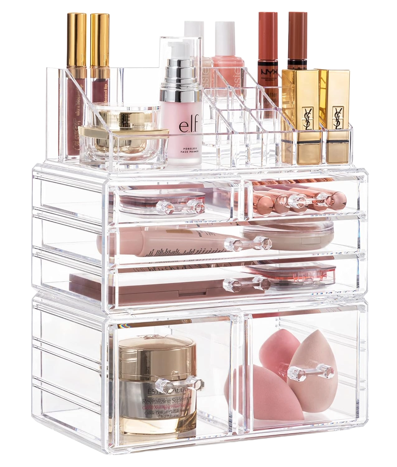 HBlife Makeup Organizer Acrylic Cosmetic Storage Drawers