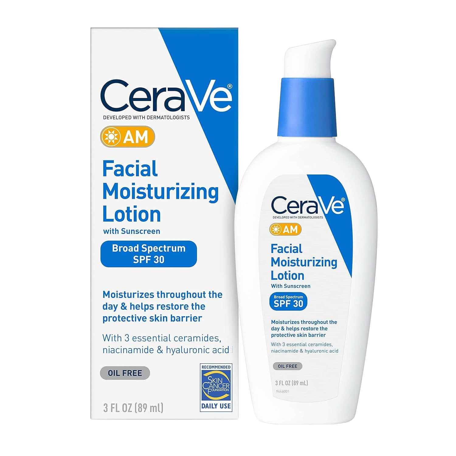 CeraVe AM Facial Moisturizing Lotion with SPF 30