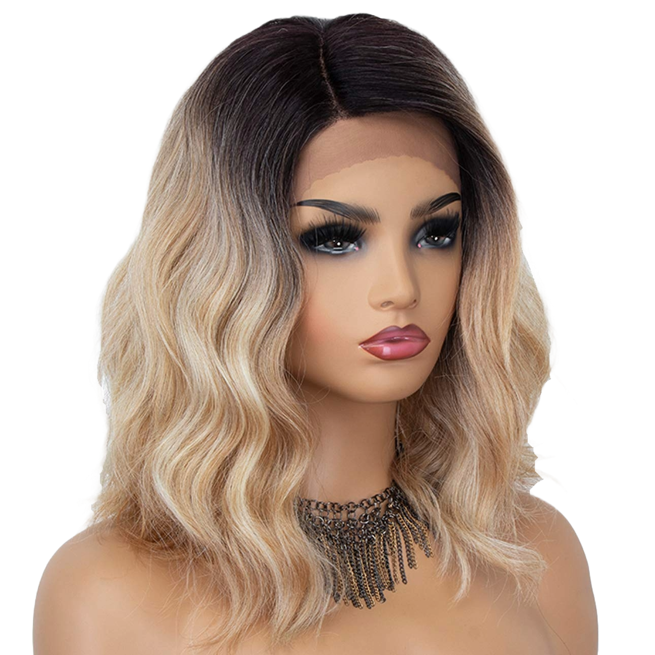 K'ryssma Ombre Blonde Synthetic Lace Front Wig