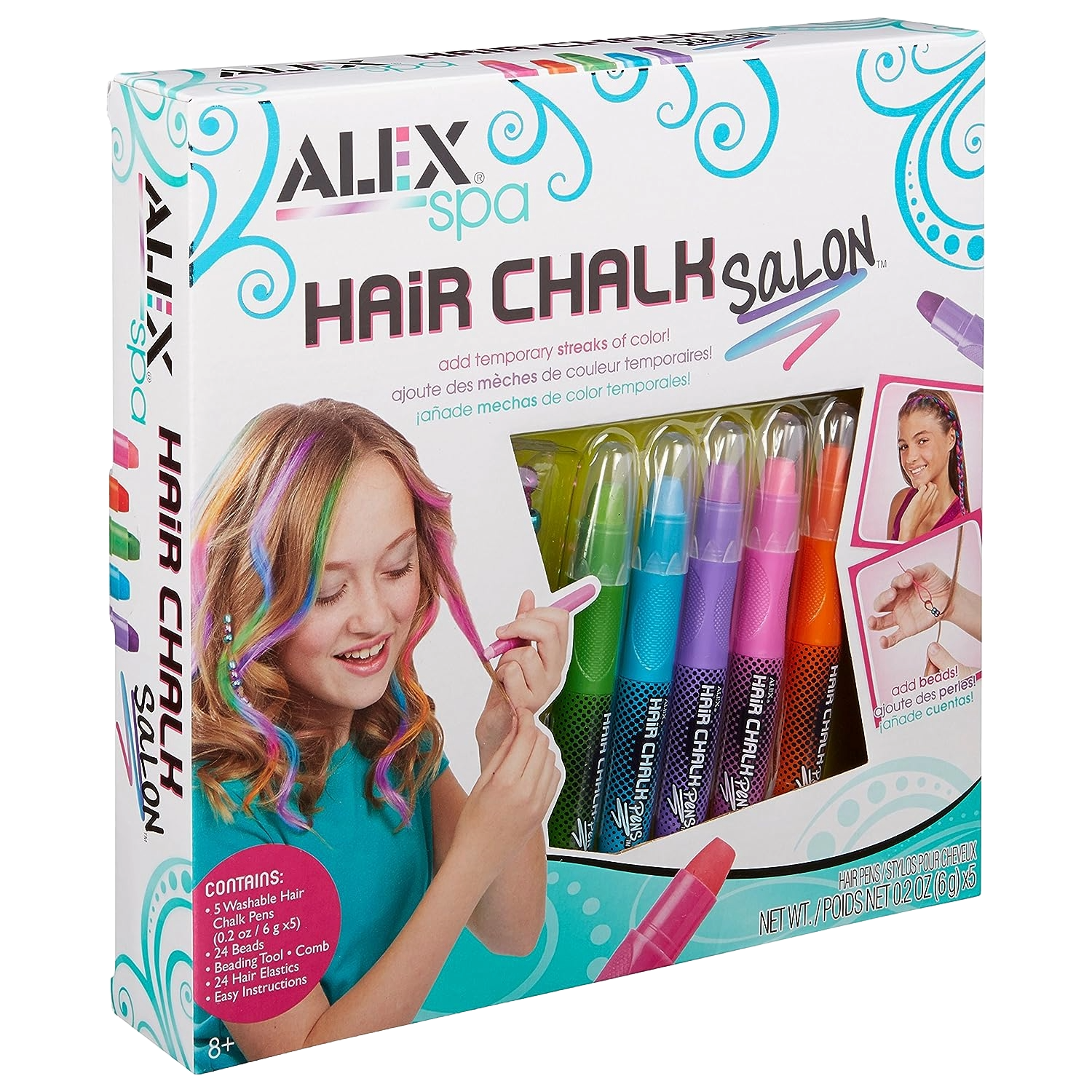 ALEX Toys Spa Hair Chalk Salon Craft Kit