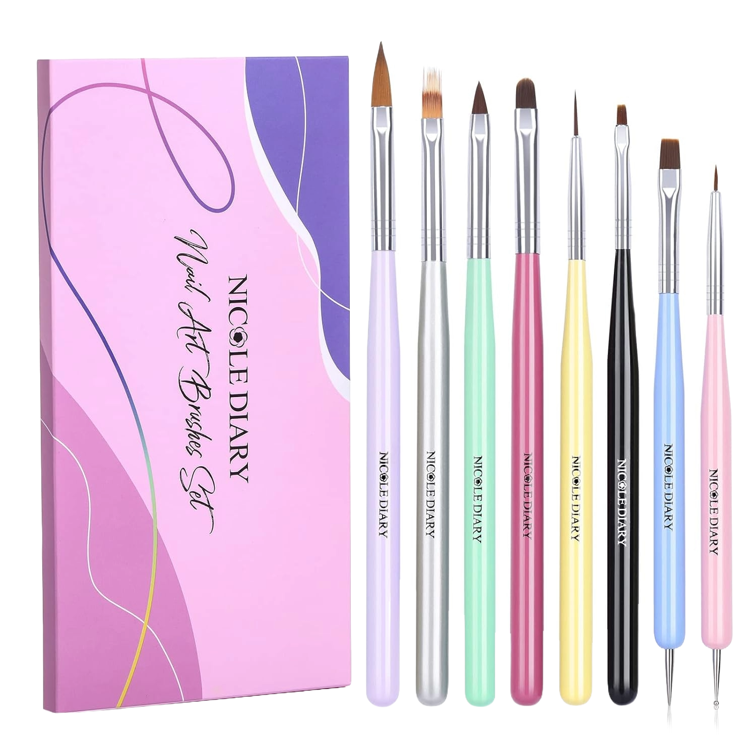 NICOLE DIARY Nail Art Brushes Set