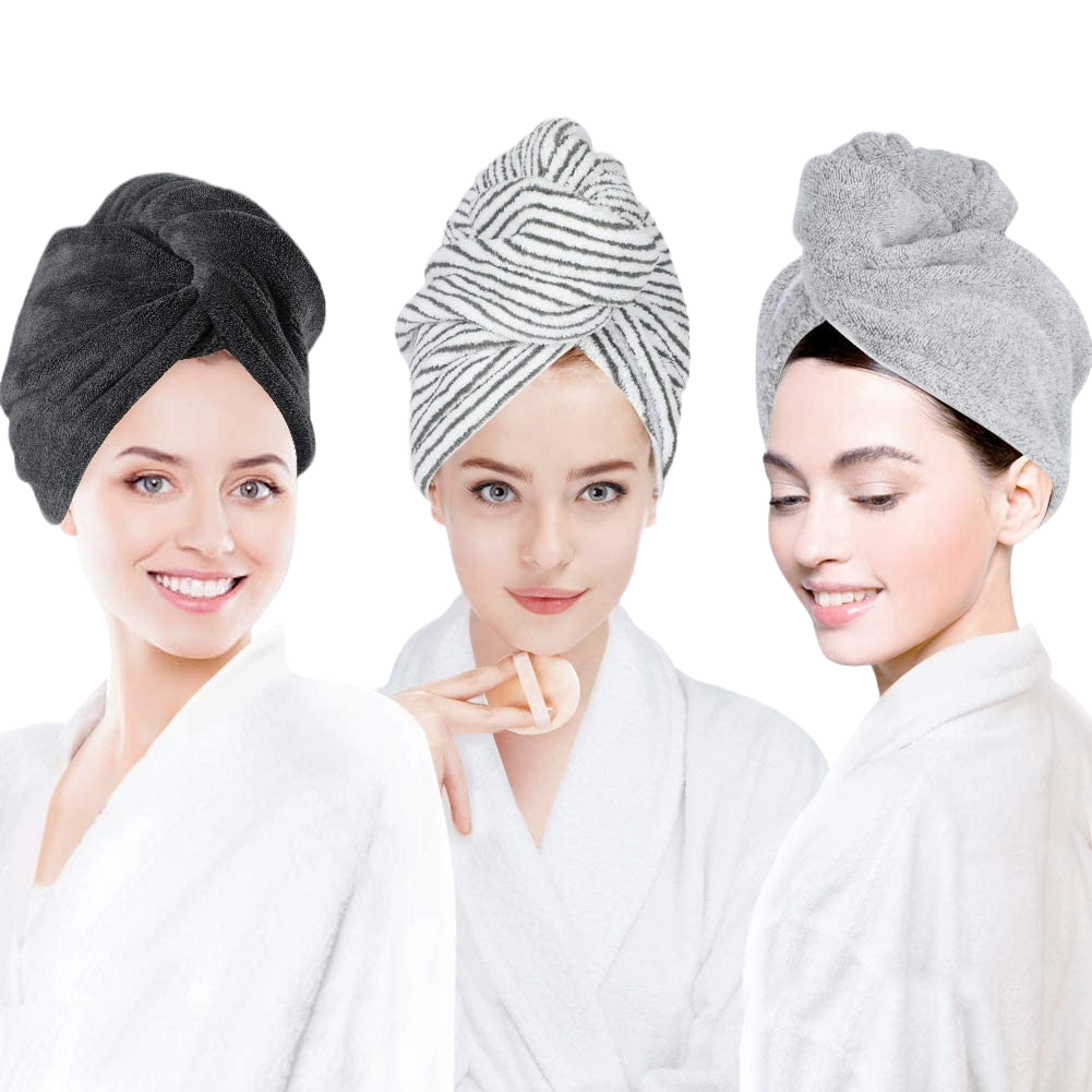 Laluztop Anti-Frizz Microfiber Hair Towel