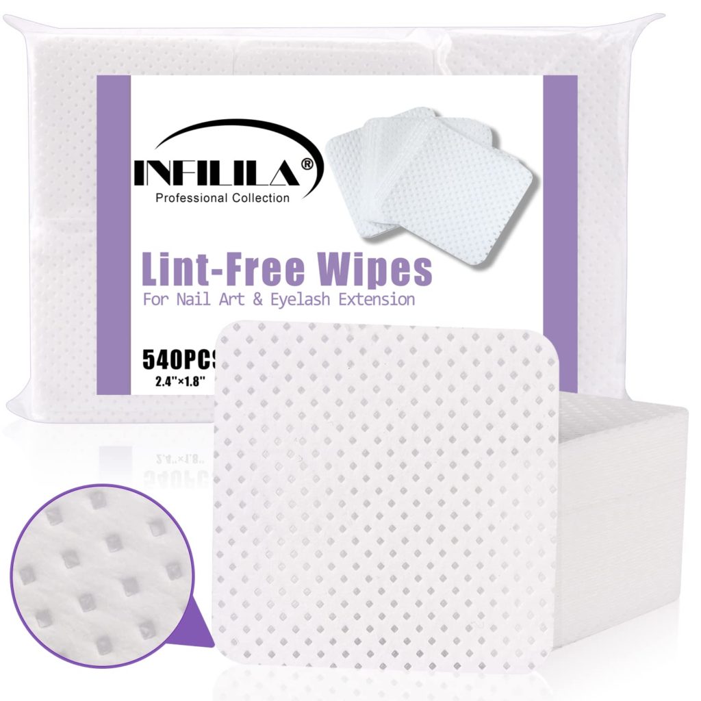 NXJ INFILILA Lint Free Nail Wipes for Nail Polish Remover