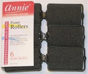 Best Hair Rollers for Vintage Styles Annie Jumbo Foam Rollers