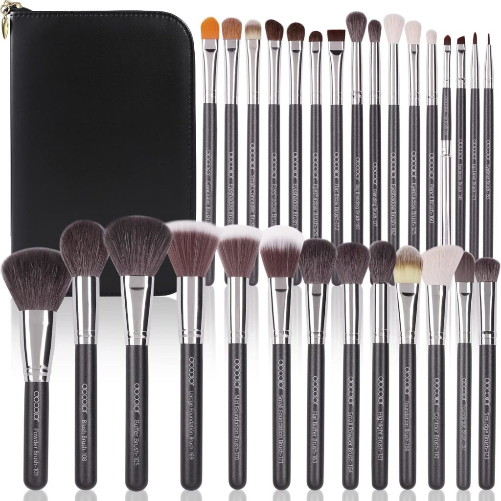 Docolor Makeup Brushes, 29 Piece Professional Makeup Brush Set