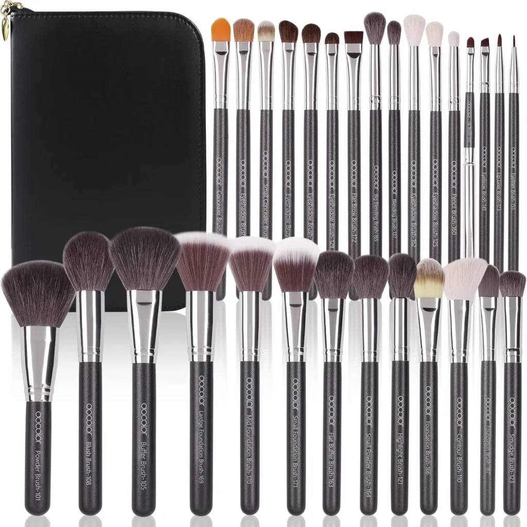 Docolor Makeup Brushes, 29 Piece Professional Makeup Brush Set