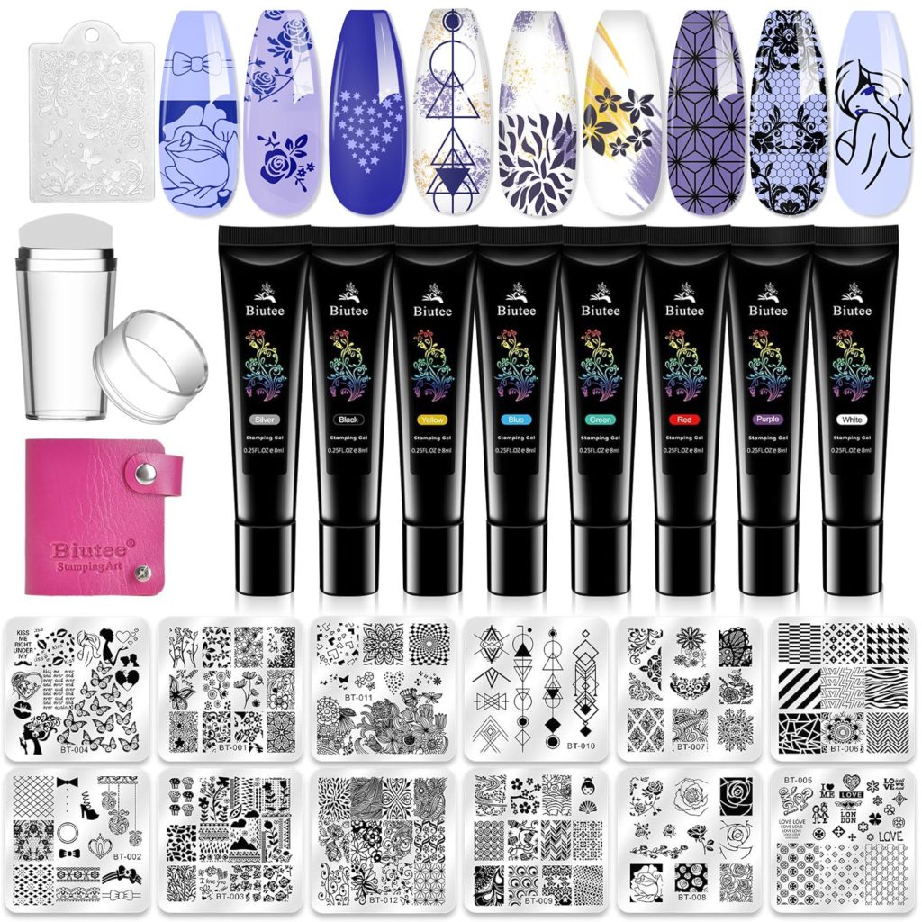 Biutee Nail Art Stamping Kit