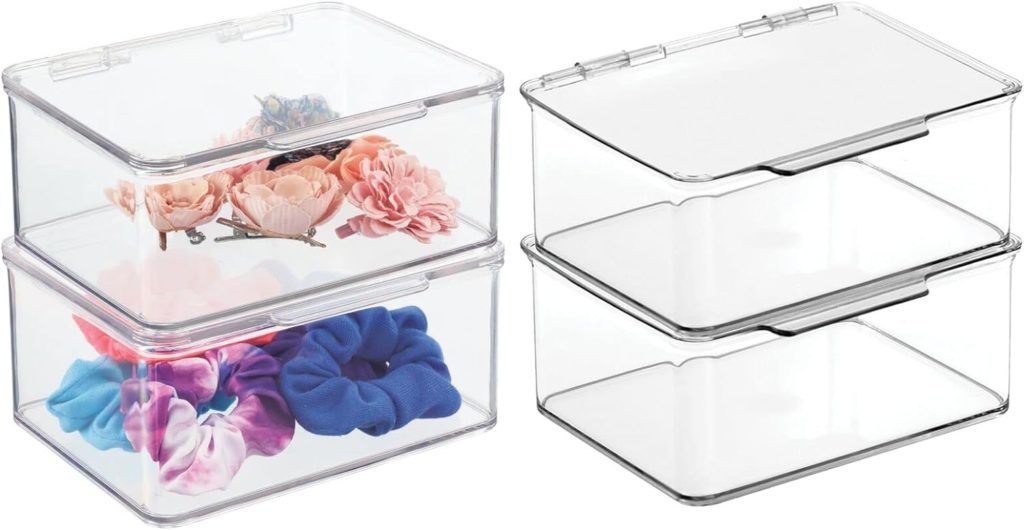 mDesign Plastic Nail Polish Storage Box