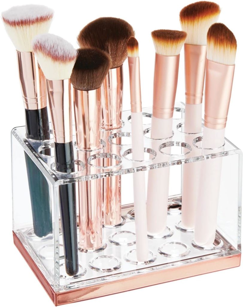 Marble Makeup Brush Holder by mDesign