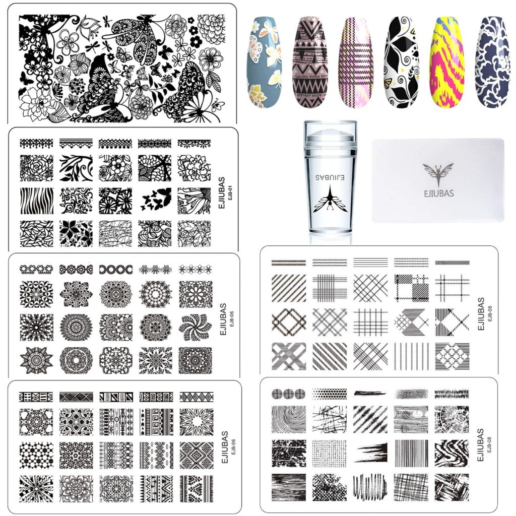 Ejiubas Nail Art Stamping Kit