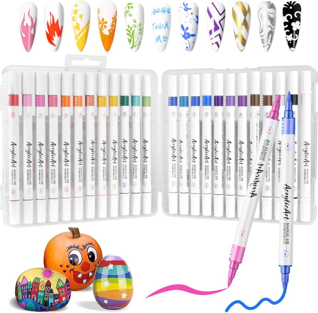 SAYEEC Acrylic Paint Pens - 24 Colors