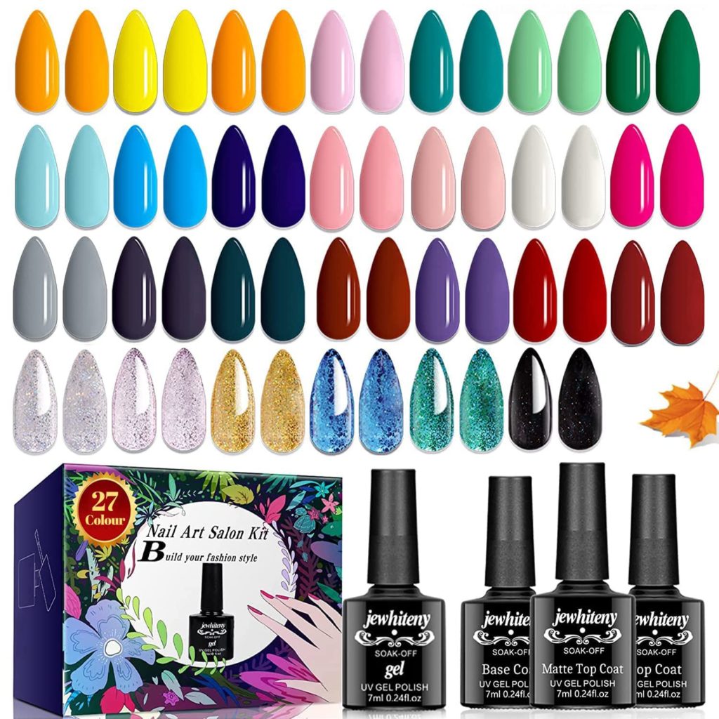 JEWHITENY 30PCS Nail Polish Kit