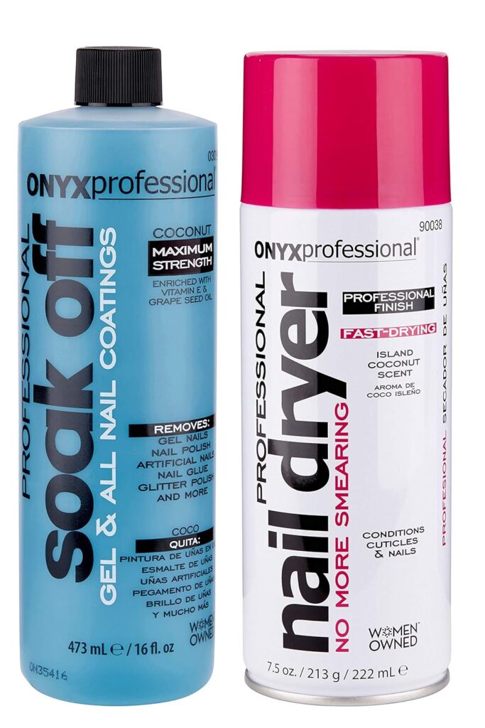 Onyx Professional Gel & All Nail Coatings Soak Off Nail Polish Remover