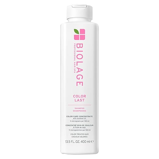Biolage Color Last Shampoo - For Color-Treated Hair, Nourishes, Strengthens, Hydrates, Soybean Oil & Stearic Acid, Paraben & Mineral Oil-Free, Vegan, Packaging May Vary
