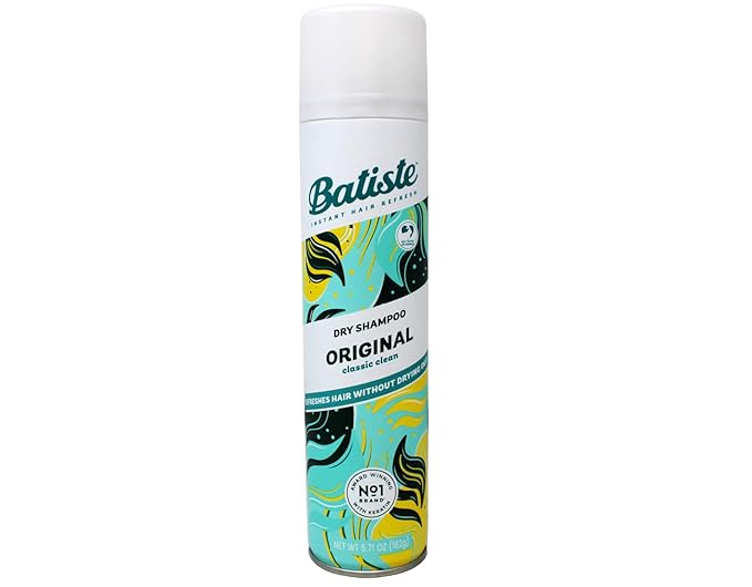 Batiste Original Dry Shampoo, 6.35 OZ, Powder, Oily Hair, Oil Control, Citrusy Scent