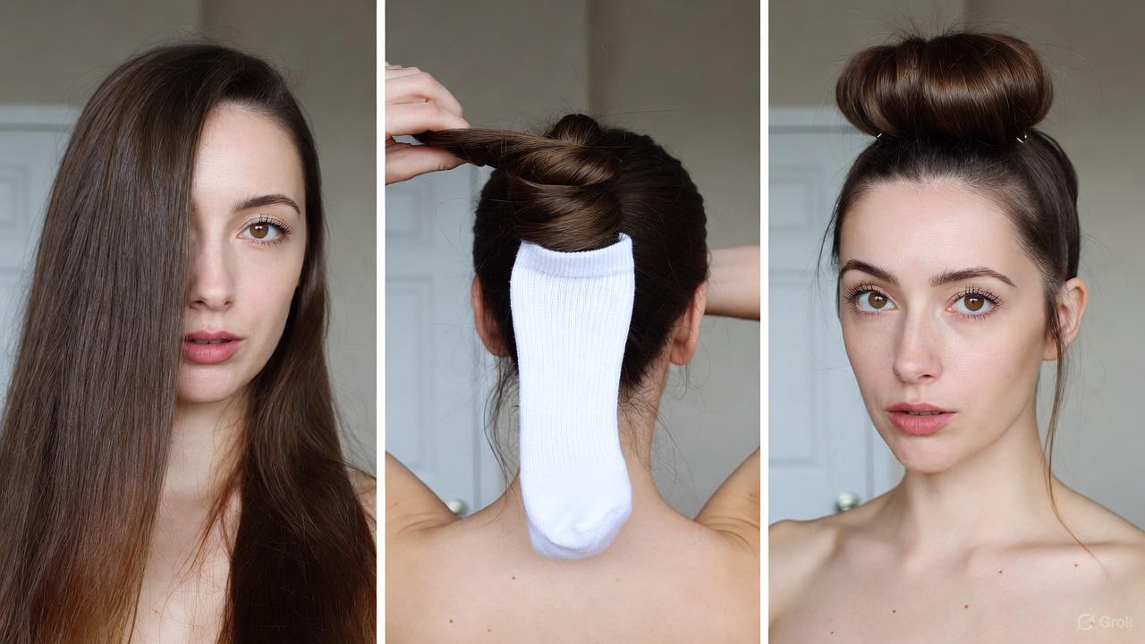 How to Achieve Sock Bun Hairstyles