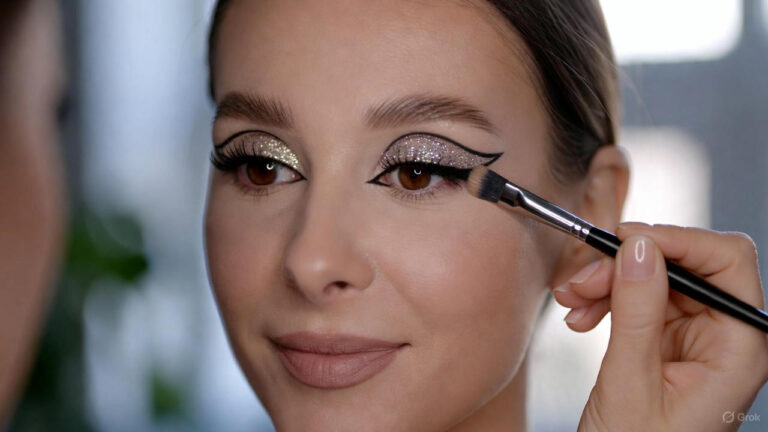 How to Create Glitter Cut Crease Eye Makeup for Glamorous Eyes