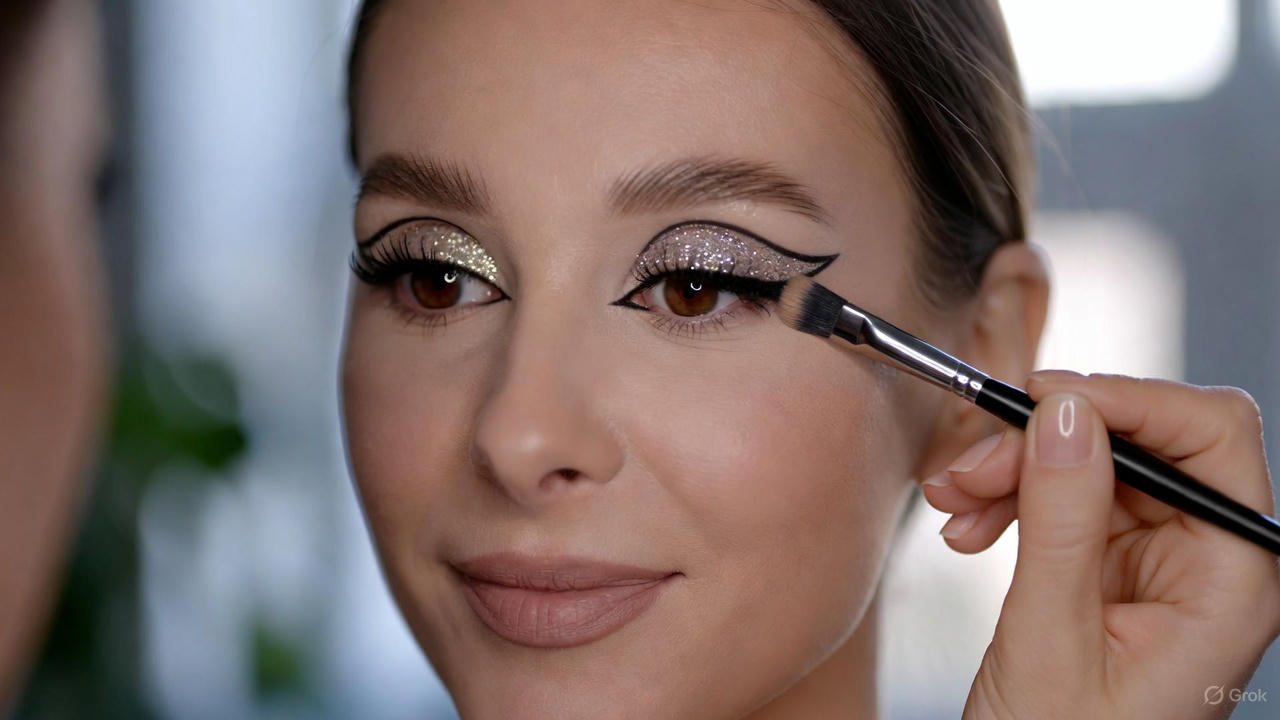 How to Create Glitter Cut Crease Eye Makeup for Glamorous Eyes