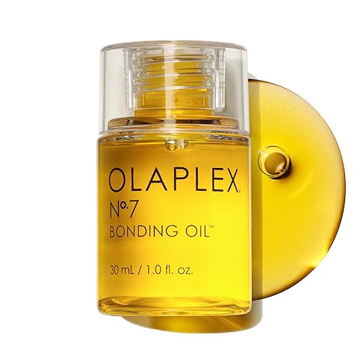 Olaplex No. 7 Bonding Oil, Heat Protectant, High Shine, 1 fl oz | Up to 72 Hour Frizz Control | Added Color Vibrancy | Visibly Smooths & Softens Hair | For All Hair Types | Concentrated Formula