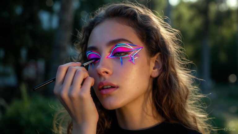How to Create Neon Eyeliner Designs